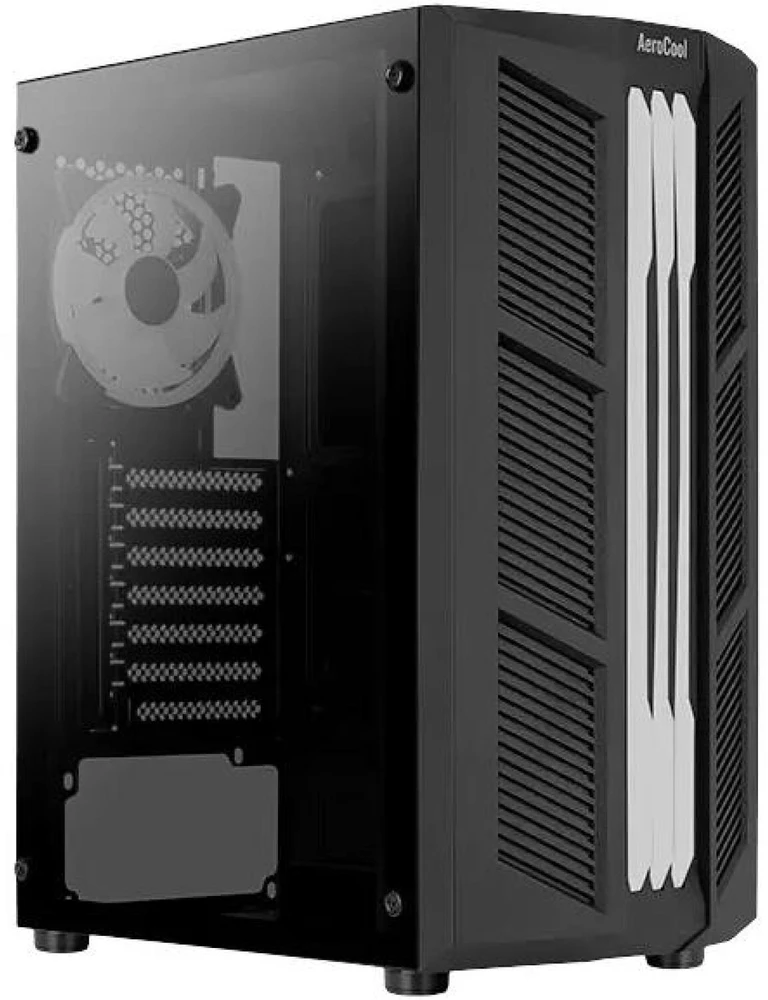 AEROCOOL PGS PRIME-G-BK-v2 ARGB Juodas Mid Tower PC dėklas