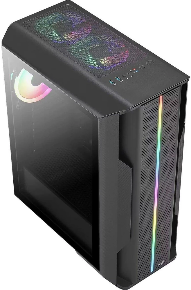 Aerocool Splinter Duo Midi–Tower – juoda