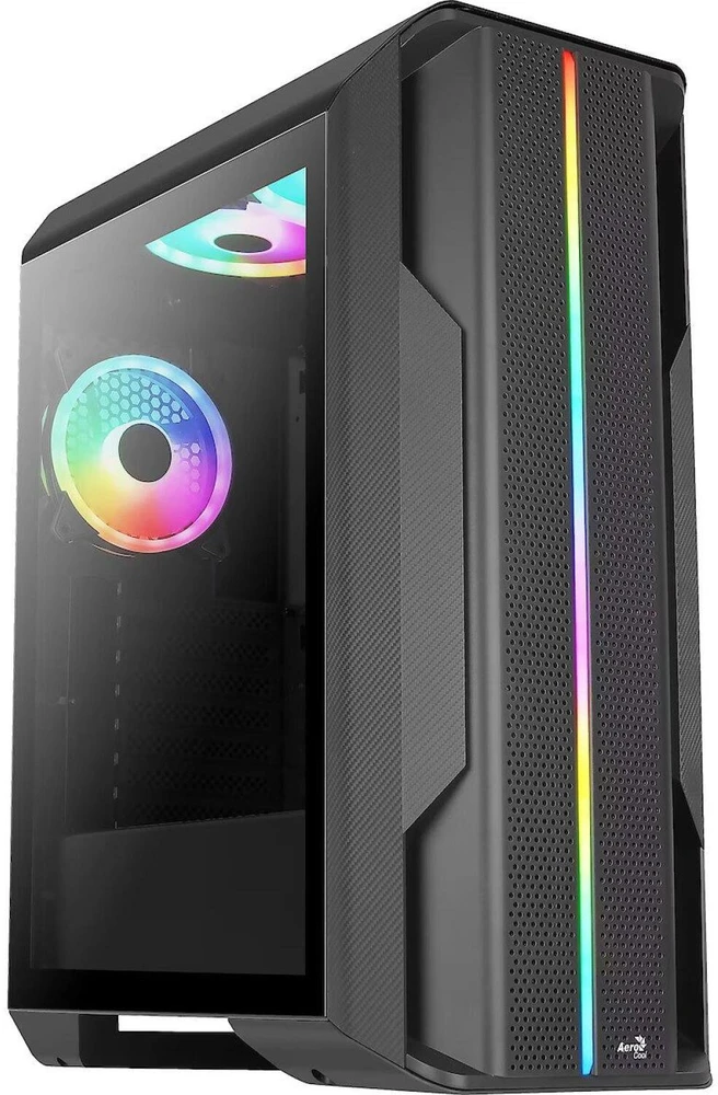 Aerocool Splinter Duo Midi–Tower – juoda