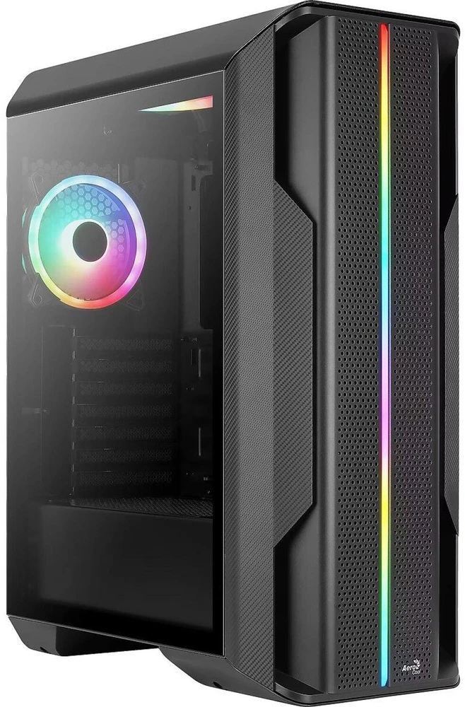 Aerocool Splinter Duo Midi–Tower – juoda