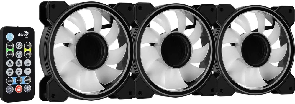 Ventiliatoriai - Aerocool Mirage 12 ARGB Pro 12 cm Juodi