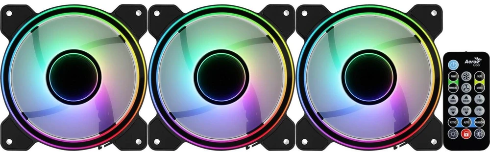 Ventiliatoriai - Aerocool Mirage 12 ARGB Pro 12 cm Juodi