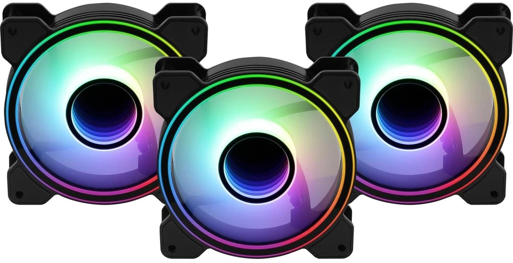 Ventiliatoriai - Aerocool Mirage 12 ARGB Pro 12 cm Juodi