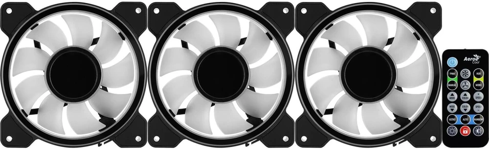 Ventiliatoriai - Aerocool Mirage 12 ARGB Pro 12 cm Juodi