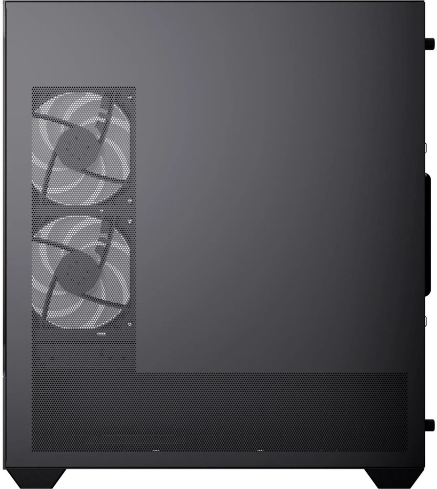 Aerocool P500D-G-BK-v1 ACCM-PN06033.11, kompiuterio korpusas, juodas, Midi-Tower, 45 l, grūdintas stiklas, plienas 0,5 mm, ATX