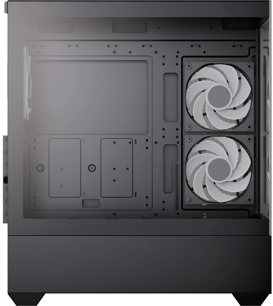 Aerocool P500D-G-BK-v1 ACCM-PN06033.11, kompiuterio korpusas, juodas, Midi-Tower, 45 l, grūdintas stiklas, plienas 0,5 mm, ATX