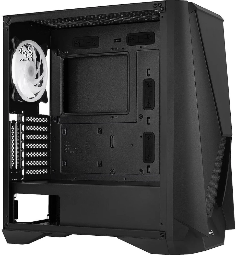 AEROCOOL PGS VISOR-G-BK-v1 ARGB Juodas Mid Tower PC dėklas