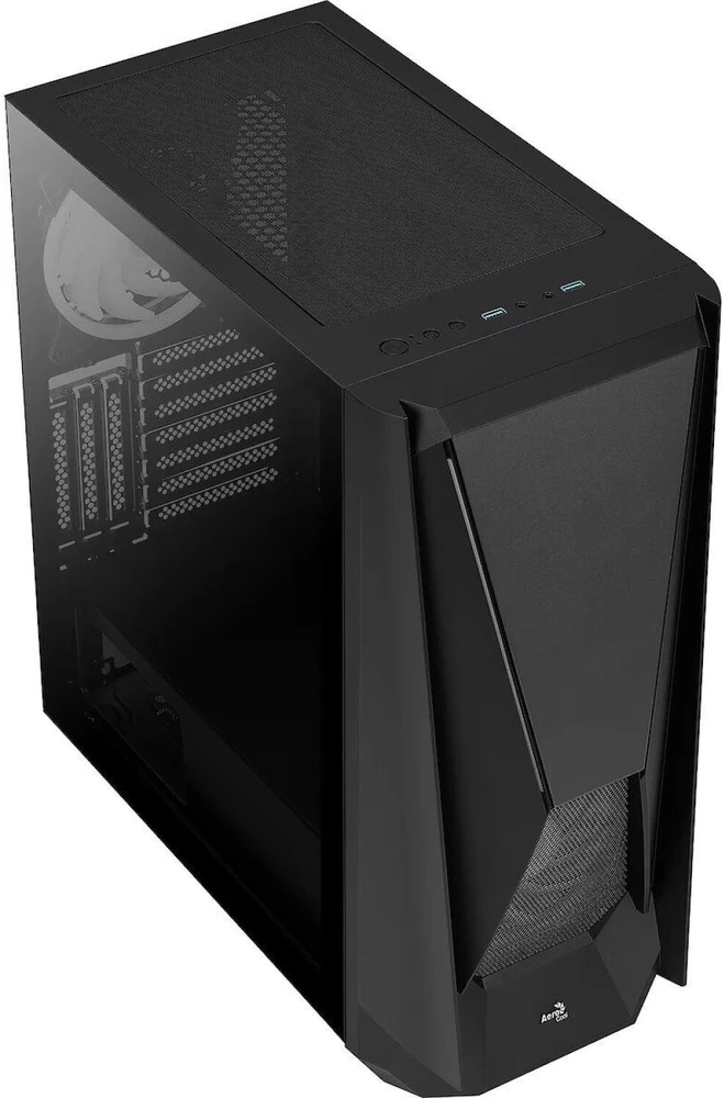 AEROCOOL PGS VISOR-G-BK-v1 ARGB Juodas Mid Tower PC dėklas