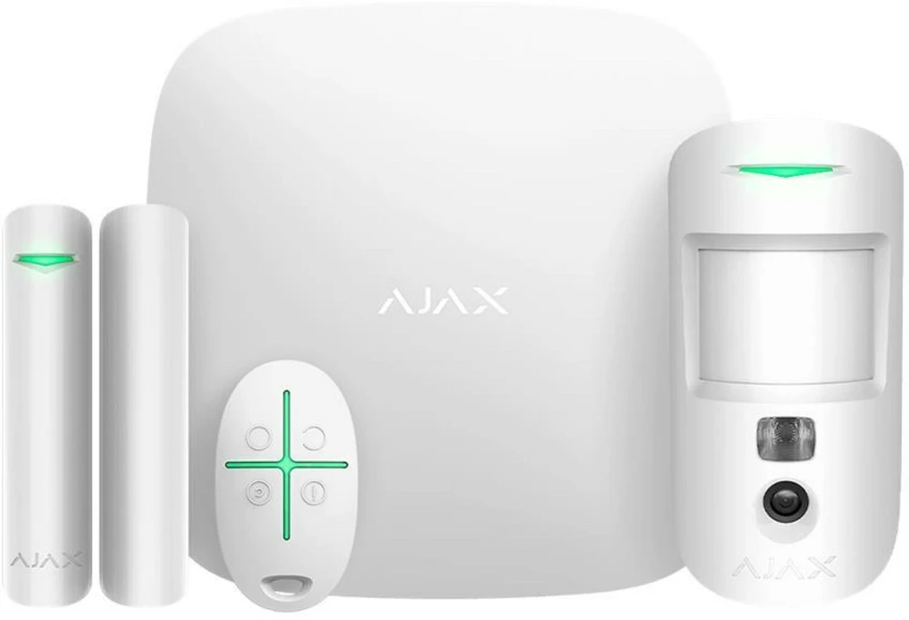 Ajax StarterKit Cam HDR Baltas Belaidis signalizacijos rinkinys