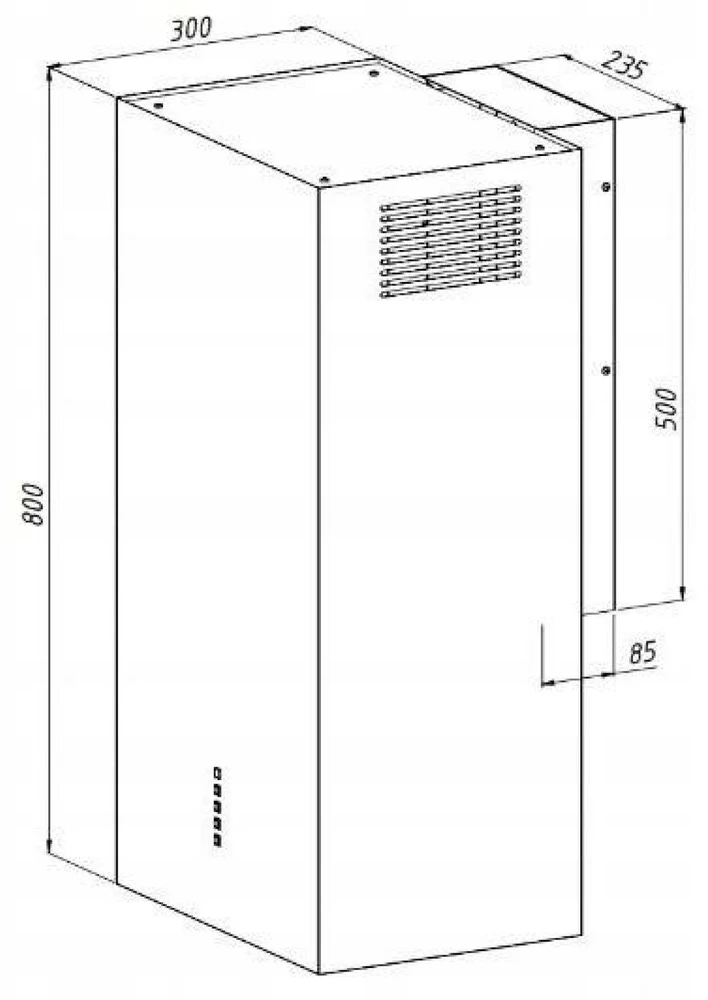 Gartraukis AKPO WK-4 CUBERA WL Juodas MAT T520 M3 hood / Juodas ALUMINIUM FILTER