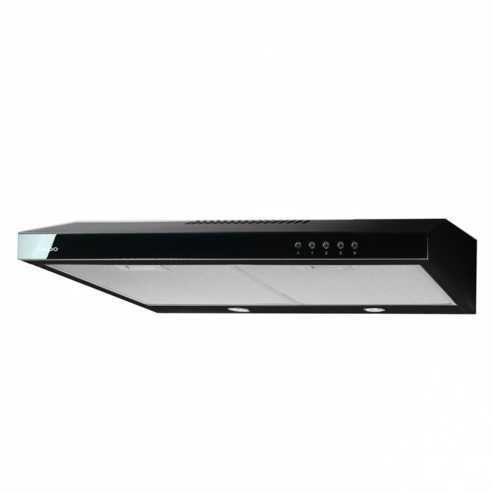Gartraukis Cooker hood AKPO WK-7 K GLASS 60 JUODA/Juoda SZKŁO (166 m3/h, 600mm, juodos spalvos)