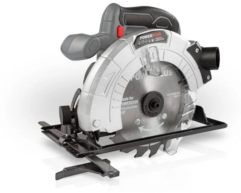 POWERPLUS Power Plus diskinis pjūklas 18 V 165 mm ličio jonų (be akumuliatoriaus ir įkroviklio) Poweb2520