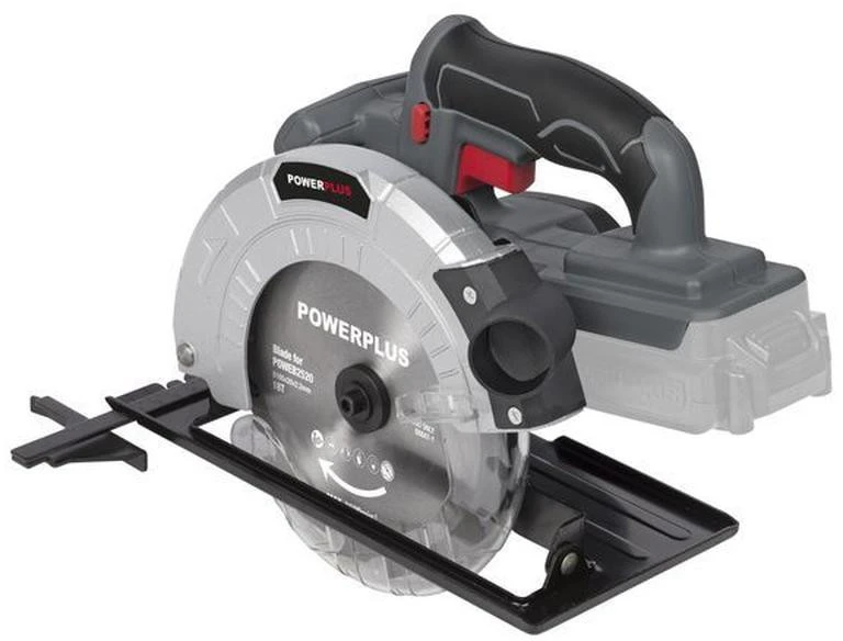 POWERPLUS Power Plus diskinis pjūklas 18 V 165 mm ličio jonų (be akumuliatoriaus ir įkroviklio) Poweb2520