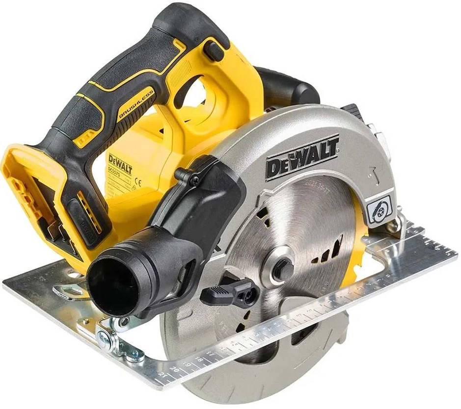 Akumuliatorinis diskinis pjūklas DeWalt DCS570H2T-QW; 18 V; 1x5,0 Ah akum.