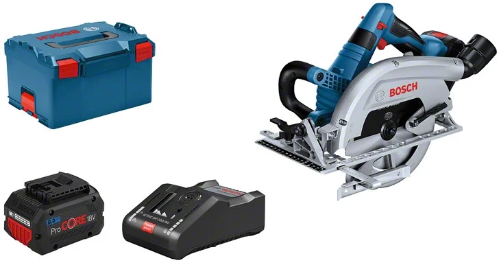 Bosch Bosch cordless circular saw BITURBO GKS 18V-70 L Professional (mėlynas/juodas, 2x Li-Ion battery ProCORE18V 5.5Ah, in L-BOXX)