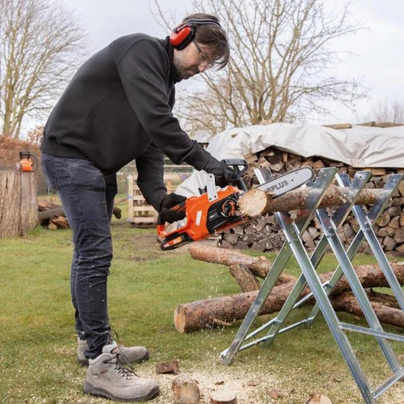 „PowerPlus Dual Power Powdpg7570“ – 20 V akumuliatorinis grandininis pjūklas, 300 mm kreiptuvas, be akumuliatoriaus ir įkroviklio