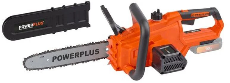 „PowerPlus Dual Power Powdpg7570“ – 20 V akumuliatorinis grandininis pjūklas, 300 mm kreiptuvas, be akumuliatoriaus ir įkroviklio