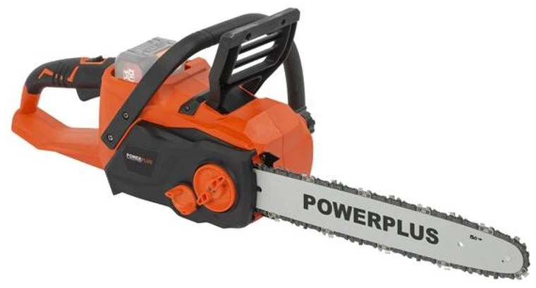 „PowerPlus Dual Power Powdpg7576“ – 40 V akumuliatorinis grandininis pjūklas, 350 mm kreiptuvas, be akumuliatoriaus ir įkroviklio