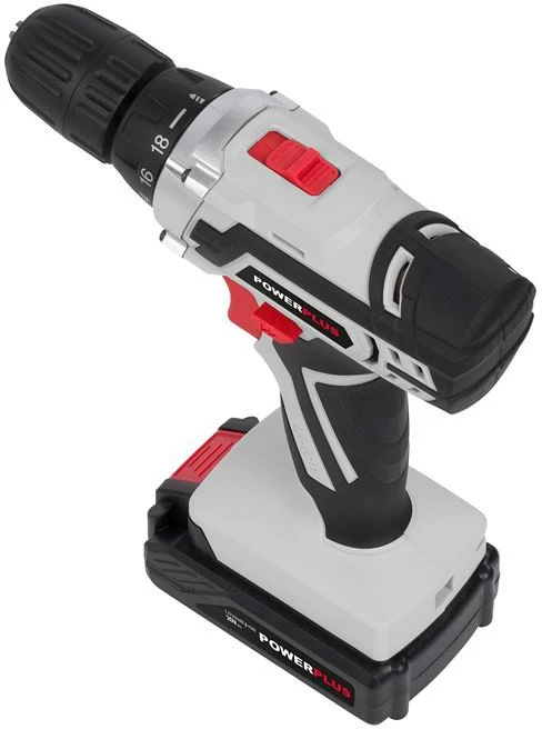 Akumuliatorinis gręžtuvas 20V, 1x1,3Ah POWC1071 POWERPLUS C