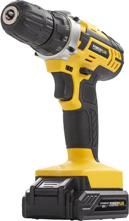 Akumuliatorinis gręžtuvas 20V, 2x1,3Ah, 134 priedai POWX00830 POWERPLUS
