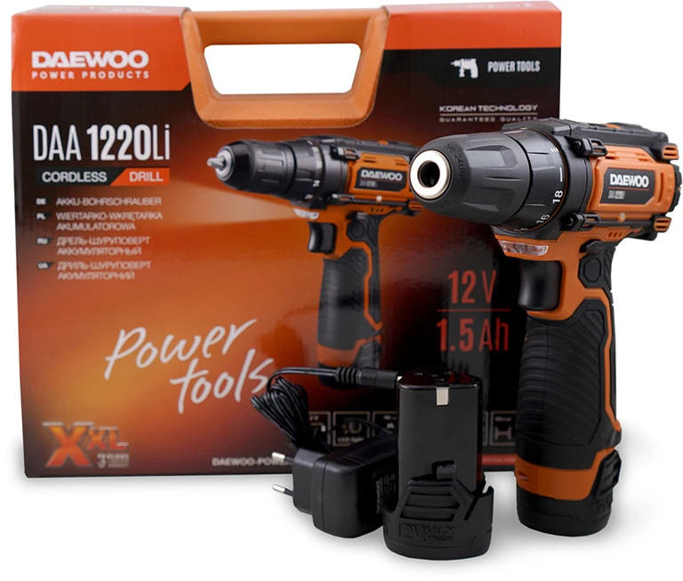 Akumuliatorinis gręžtuvas DAEWOO DAA 1220Li