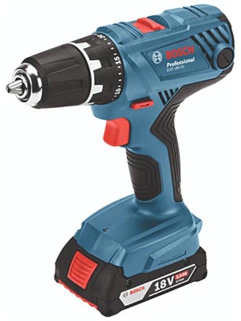Bosch Akumuliatorinis gręžtuvas-suktuvas GSR 18V-21, be akumuliatorių ir kroviklio