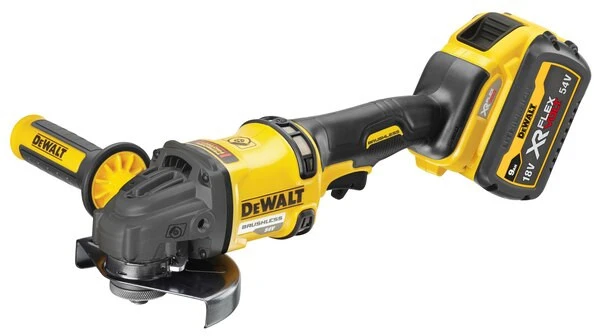 Kampinis šlifuoklis Dewalt DCG418X2-QW; 54 V; 2x9,0 Ah akum.