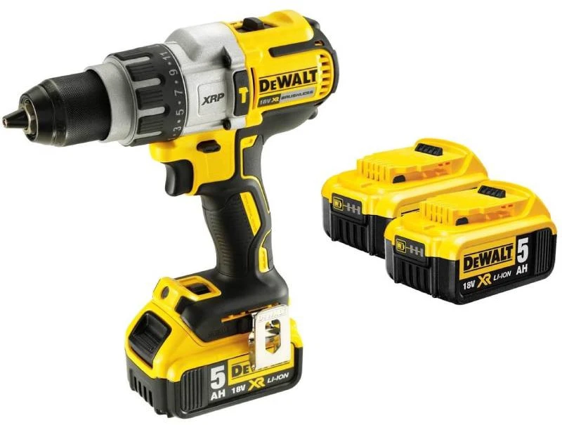 DeWalt smūginis suktuvas - gręžtuvas DCD996P3 18V, 95Nm, 3 pavaros, 3 x 5,0 Ah