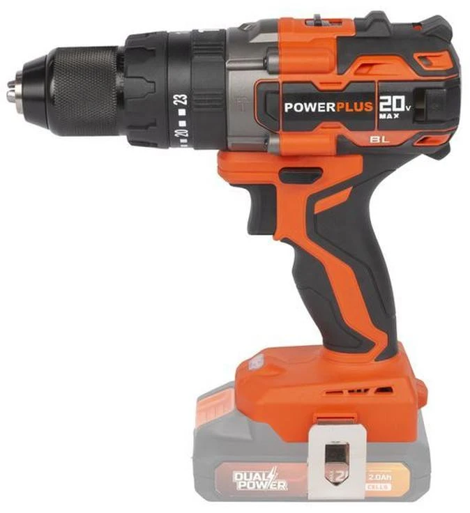 POWERPLUS Wireless percussion screwdriver 20v 65nm brushless - Dual Power Powdp15220 - Delivered without battery or charger