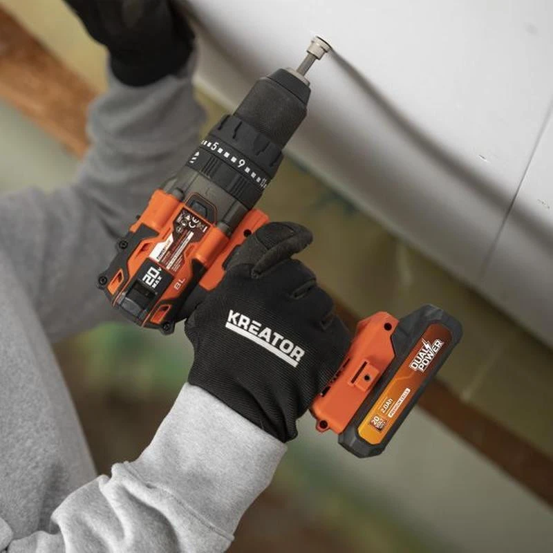 POWERPLUS Wireless percussion screwdriver 20v 65nm brushless - Dual Power Powdp15220 - Delivered without battery or charger