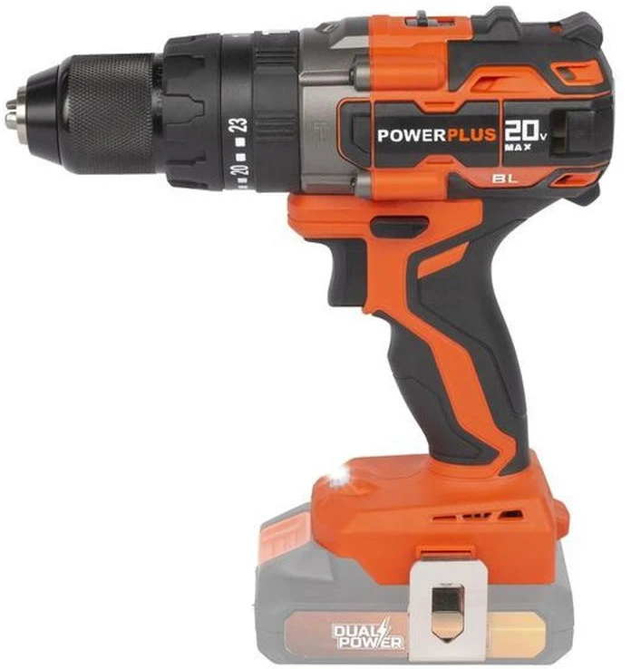 POWERPLUS Wireless percussion screwdriver 20v 65nm brushless - Dual Power Powdp15220 - Delivered without battery or charger