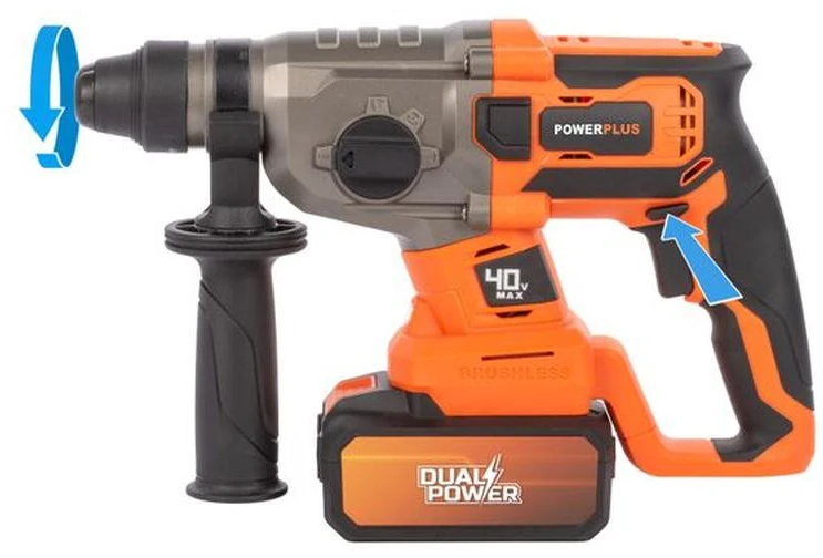 Perforacinis plaktukas Powerplus SDS Plus Dual Power Powdp15680