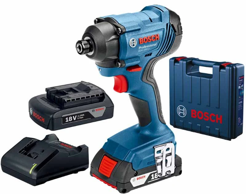 Smūginis veržliasūkis Bosch GDR 180-LI; 18 V; 2x2,0 Ah akum.