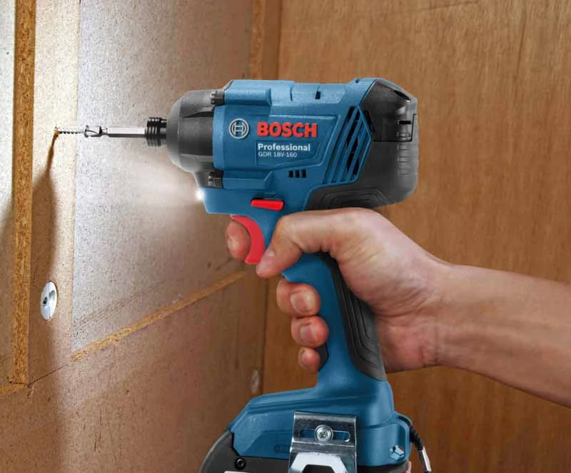 Smūginis veržliasūkis Bosch GDR 180-LI; 18 V; 2x2,0 Ah akum.