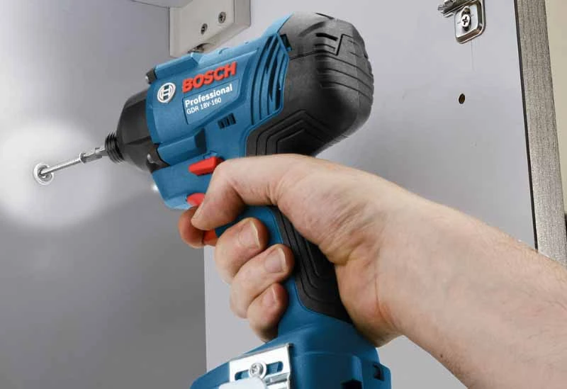 Smūginis veržliasūkis Bosch GDR 180-LI; 18 V; 2x2,0 Ah akum.