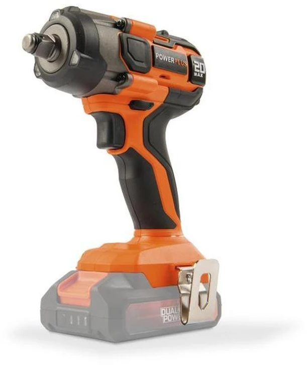 POWERPLUS Belaidis smūgio varžtas 20v 220nm + kintamas sukimo momentas - Dual Power Powdp20150 - Pristatomas be akumuliatoriaus ar įkroviklio