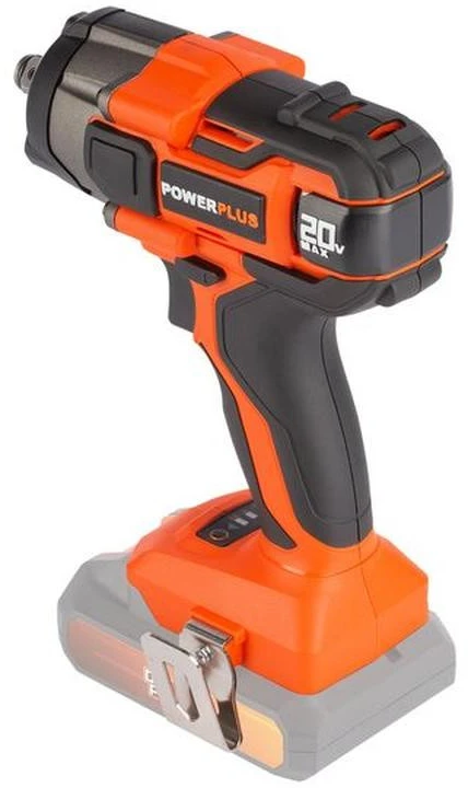 POWERPLUS Belaidis smūgio varžtas 20v 220nm + kintamas sukimo momentas - Dual Power Powdp20150 - Pristatomas be akumuliatoriaus ar įkroviklio