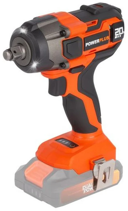 POWERPLUS Belaidis smūgio varžtas 20v 220nm + kintamas sukimo momentas - Dual Power Powdp20150 - Pristatomas be akumuliatoriaus ar įkroviklio