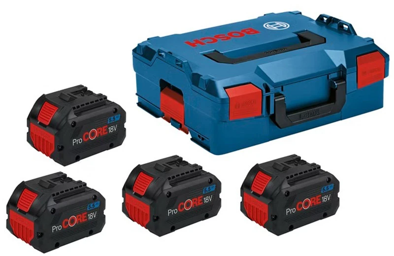 Grąžtas Bosch Bosch 4 x PROCORE18V 5.5AH PROFESSIONAL, akumuliatorius (mėlynas/juodas)