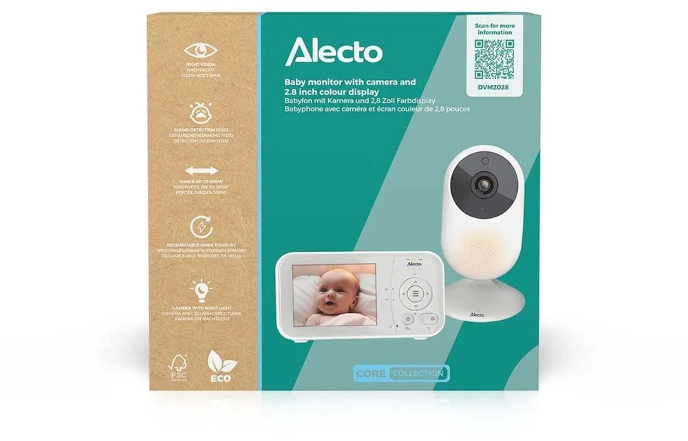 Alecto DVM2028 vaizdo kūdikio stebėjimo monitorius 2.8''