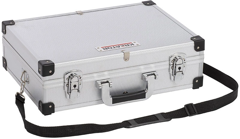 Kreator KRT640101S - Aliuminio case 420x300x125mm sidabrinis