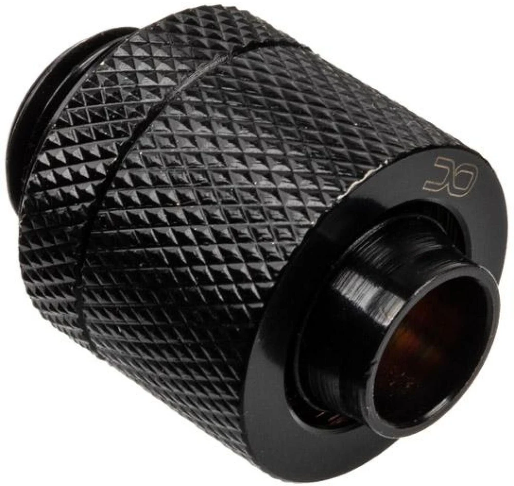 „Alphacool HF“ tiesus jungtis G1/4 colio AG į 13/10 mm - juodas