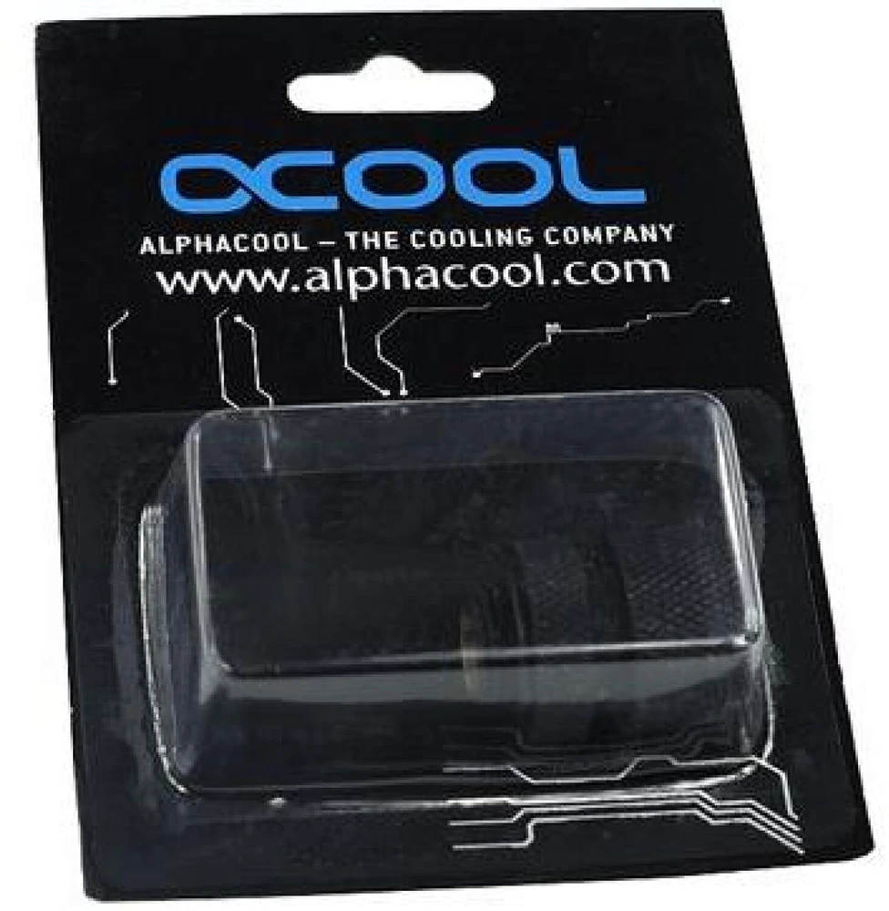 „Alphacool HF“ tiesus jungtis G1/4 colio AG į 13/10 mm - juodas