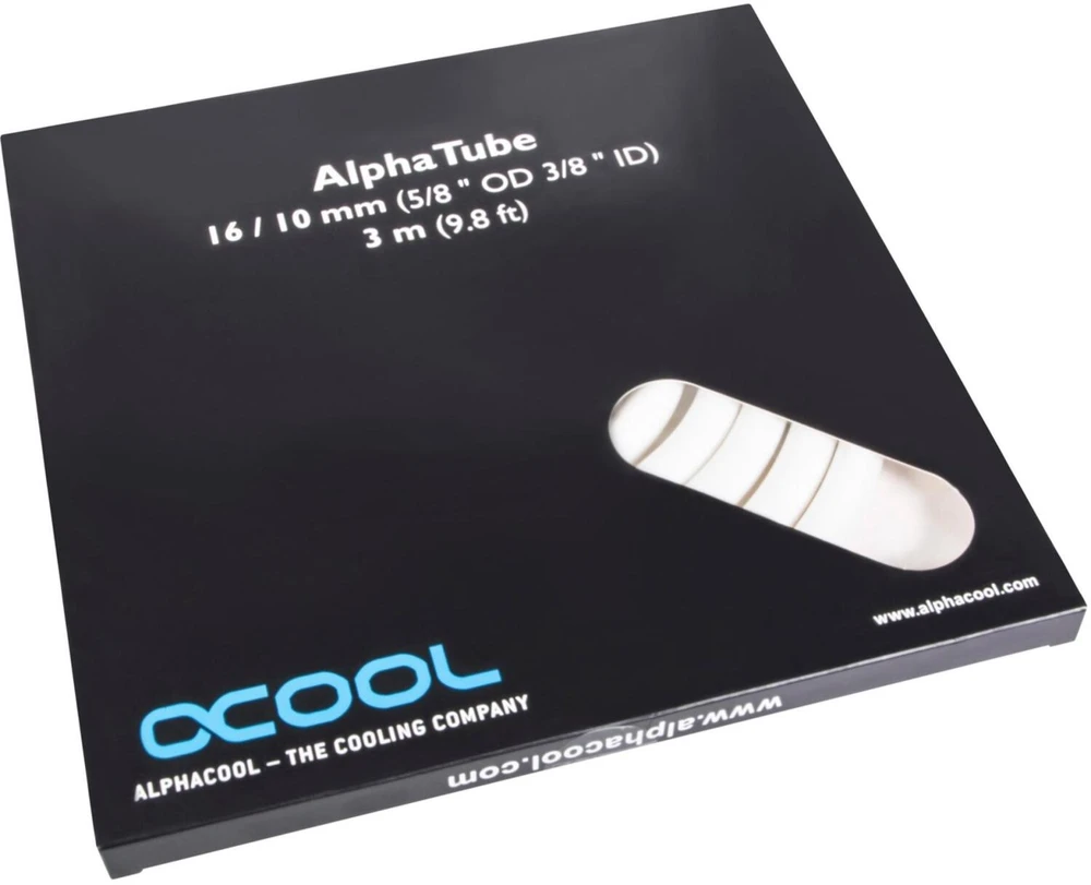 Alphacool 17531 - Baltas - Tube - Polyvinyl chloride (PVC) - 80° - 1.6 cm - 3 m