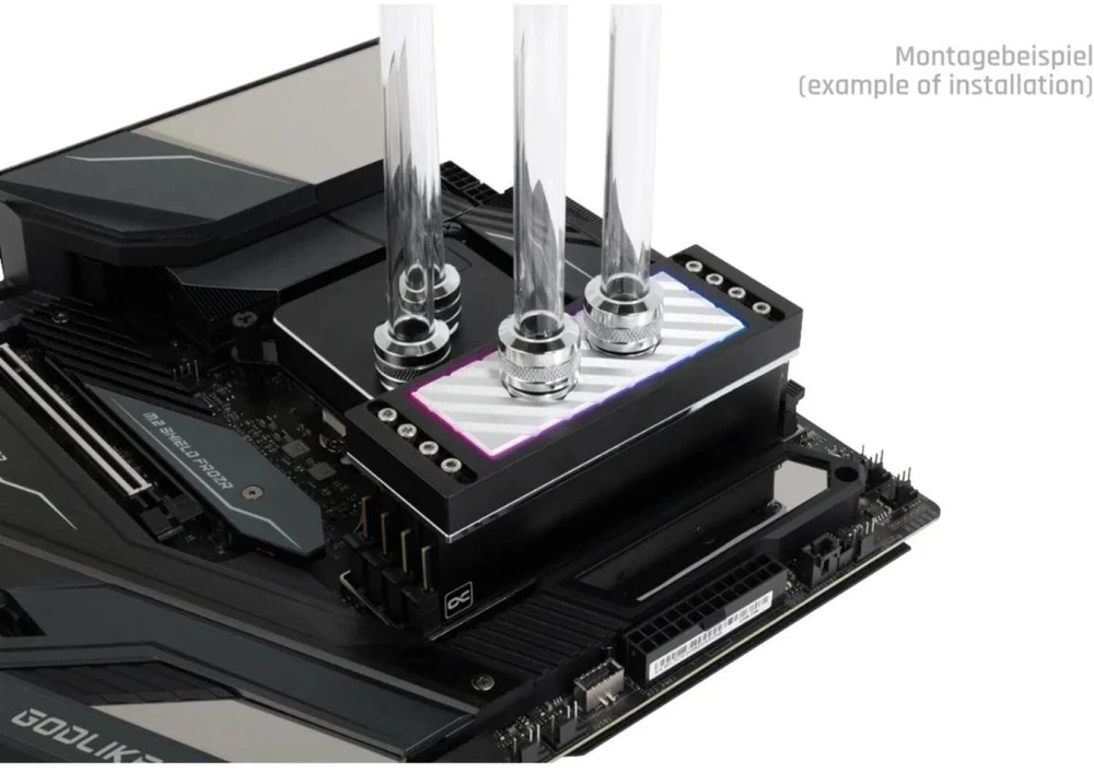 Alphacool Apex RAM X4 Vanduo Cooler - sidabrinis