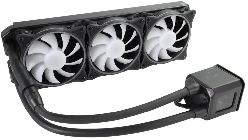 Alphacool Eisbaer 360 Aurora 1.1 ARGB All-in-One Liquid Cooler - 360mm, juodos spalvos