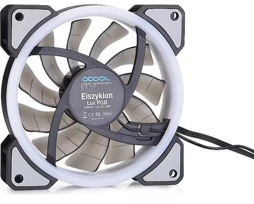 Ventiliatorius Alphacool Eiszyklon Aurora LUX skaitmeninis RGB 3- pack + Hub (24804)
