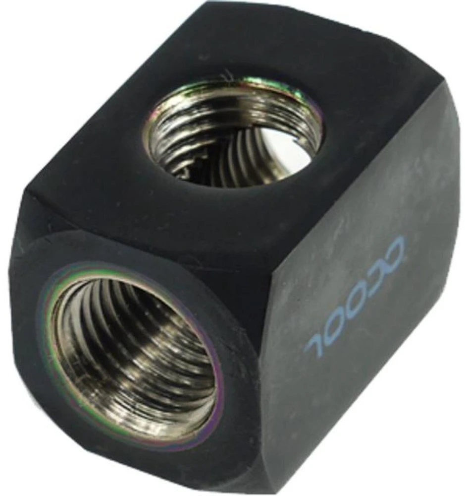 Alphacool HF Anschlussterminal TEE T-Stück Rund G1/4 (juodas)