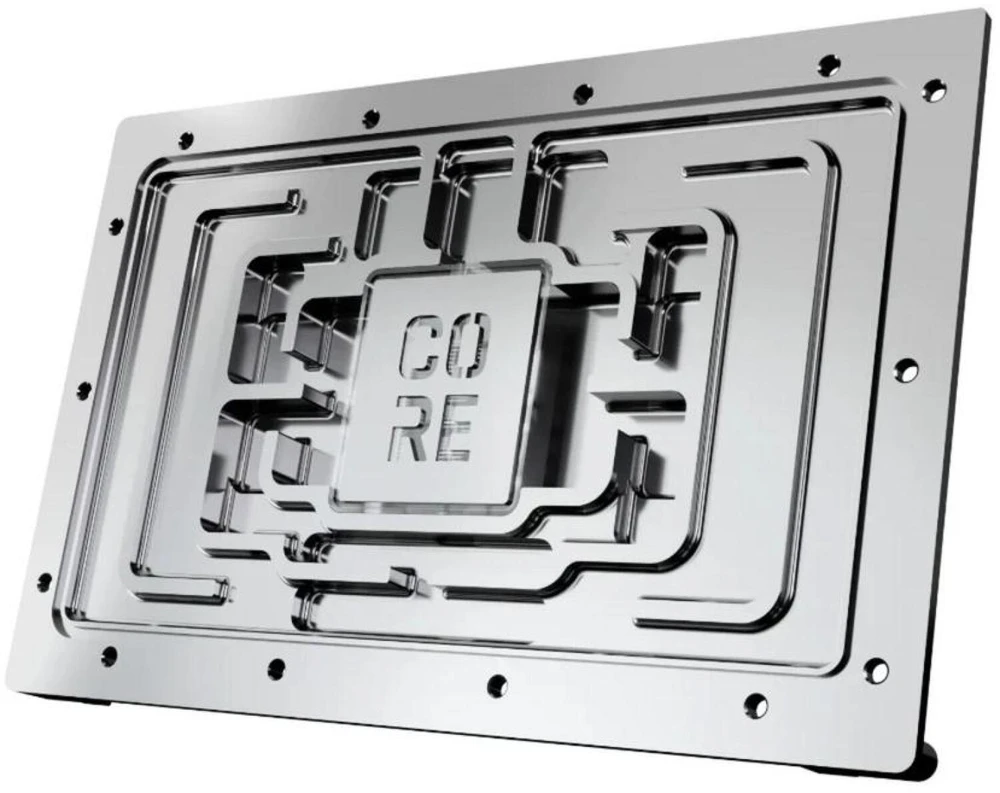 „Alphacool Core GeForce RTX 5090 Solid/AMP GPU Vanduo Block“, ARGB, su galine plokšte – akrilas