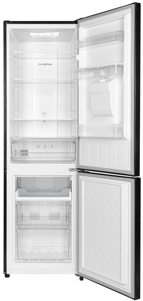 Amica FK299.2FI (E) Freestanding 250 L Juodas, Nerūdijantis plienas